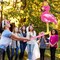Pink Flamingo Piñata Tropical Party Supplies Small Hawaiian Flamingo Piñata with Blindfold Stick